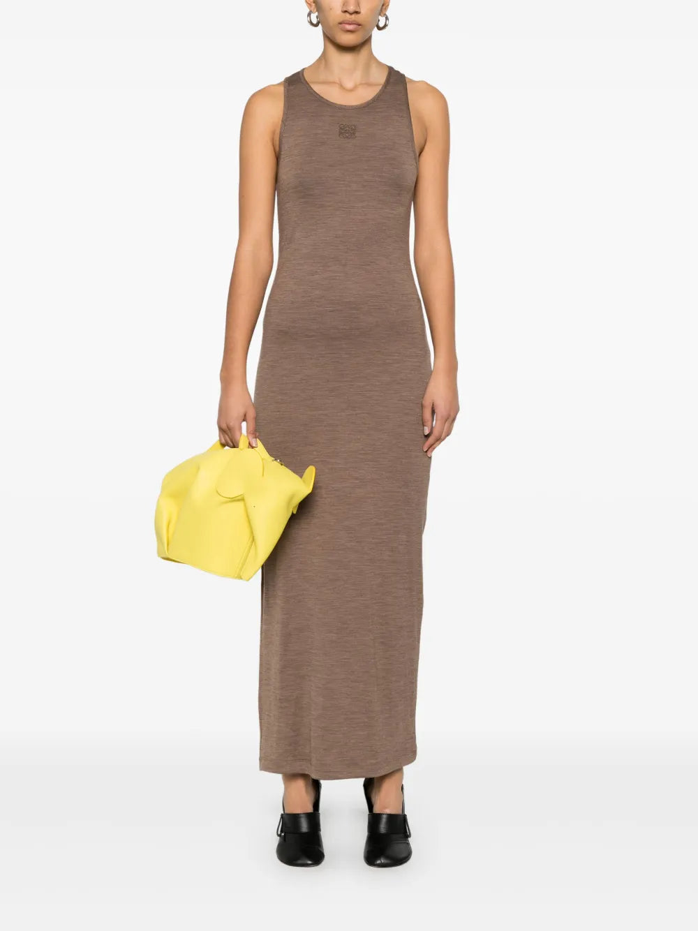 Anagram-Embroidered Maxi Dress