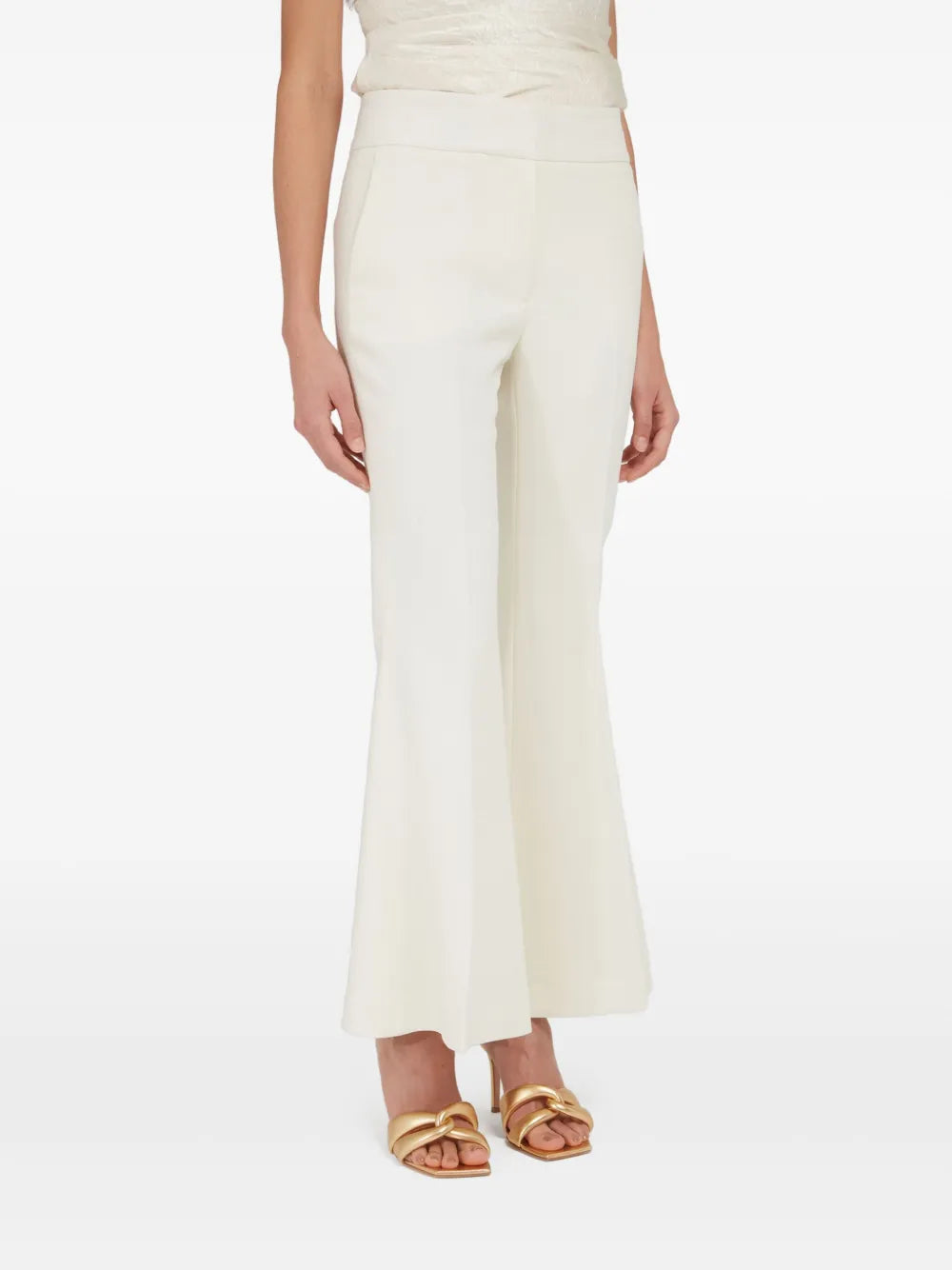 Wool Flared Trousers