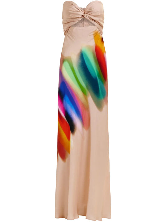 Peach Hebbles Dress