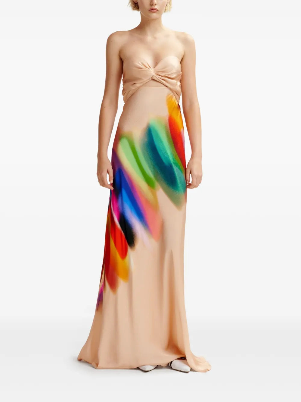 Peach Hebbles Dress