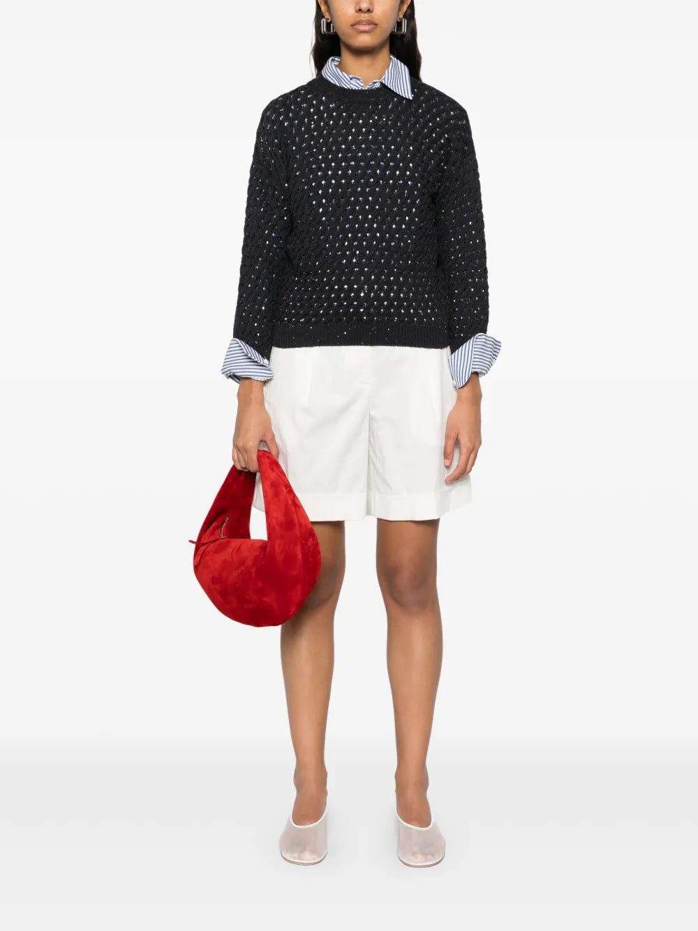 Pleated Shorts