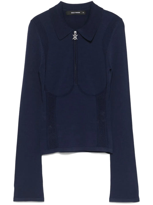 Knitted Polo Top