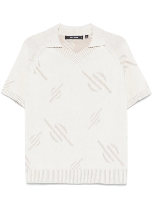 Monogram-Intarsia Top