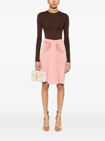Draped-Detail Mini Skirt