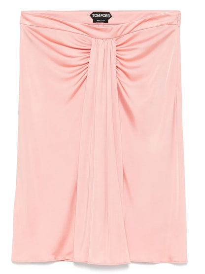 Draped-Detail Mini Skirt