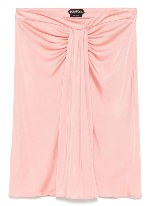Draped-Detail Mini Skirt