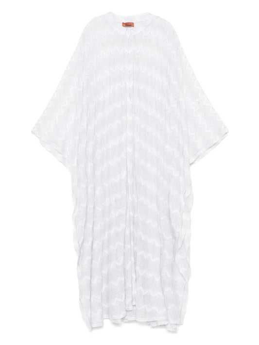 Zigzag-Woven Maxi Dress