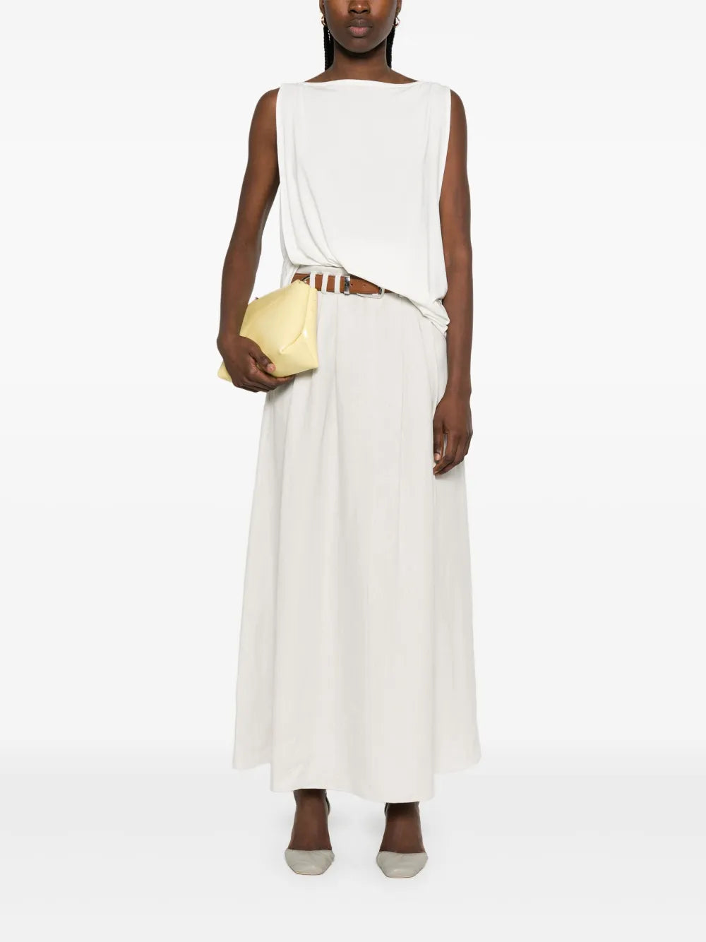 Linen Midi Skirt