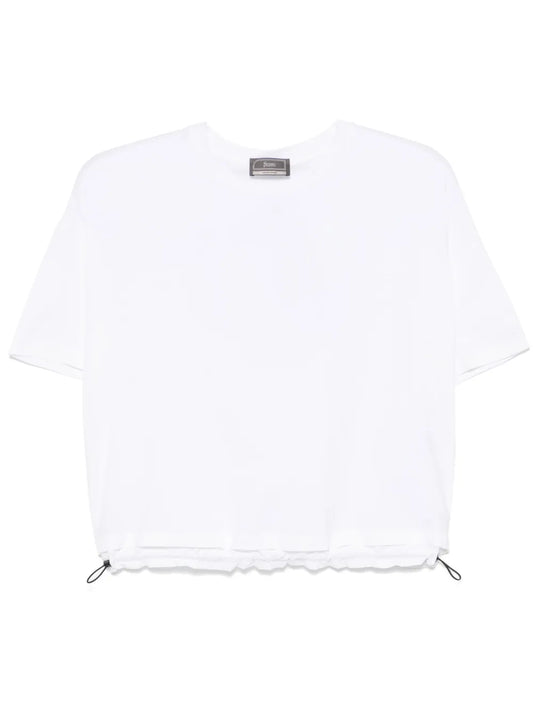 Drawstring-Hem T-Shirt