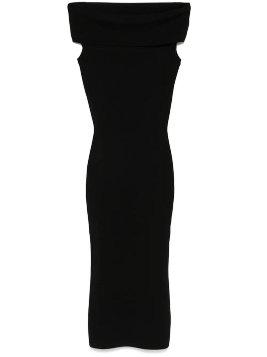 Off-Shoulder Midi Dress