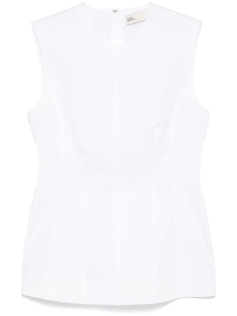 Sleeveless Poplin Top