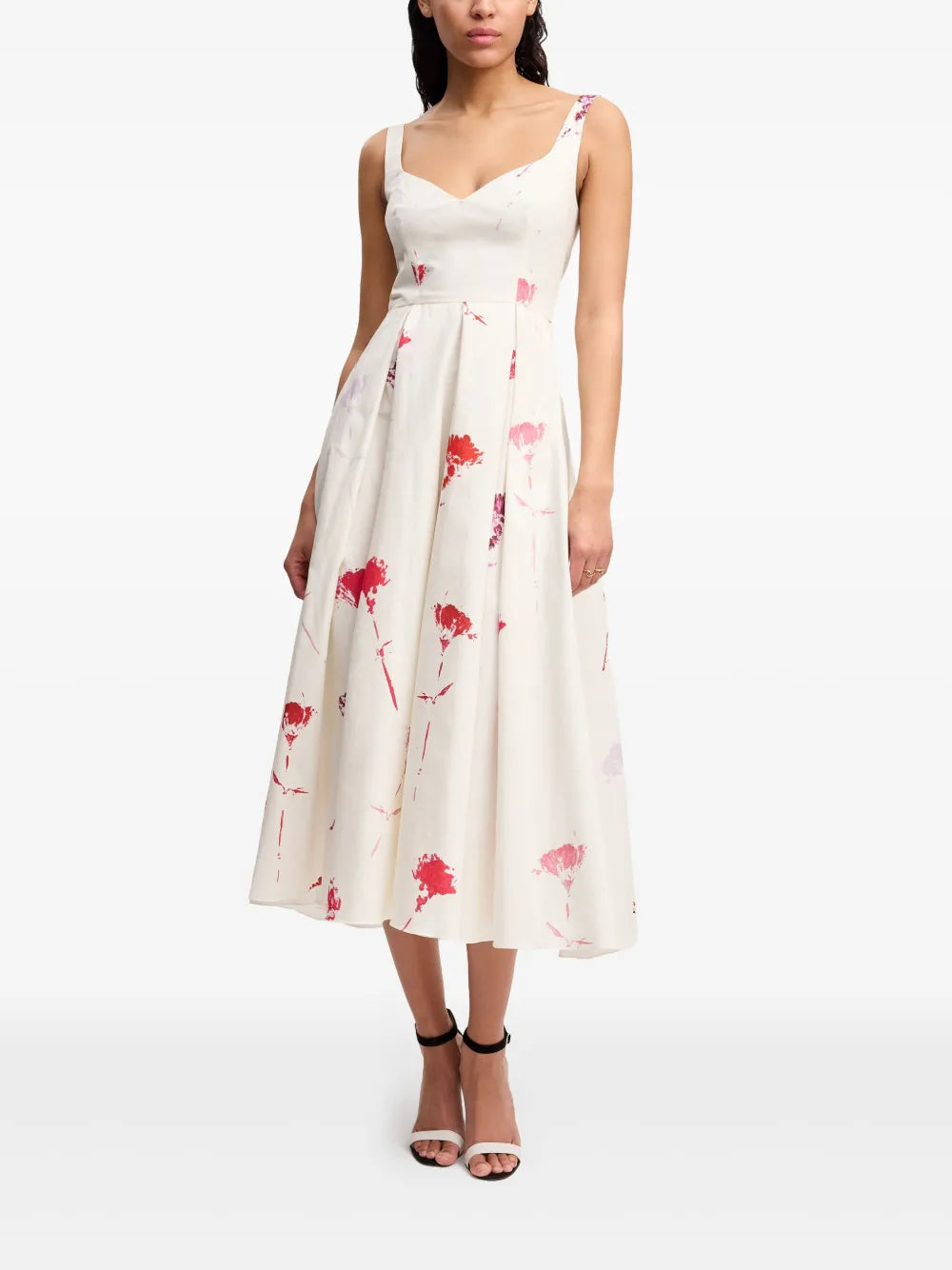 Floral-Print Midi Dress