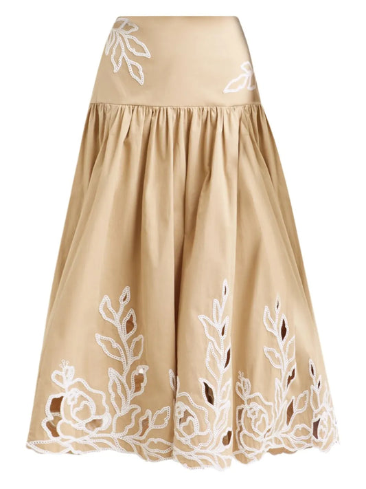 Trailing Peonies Tilda Skirt