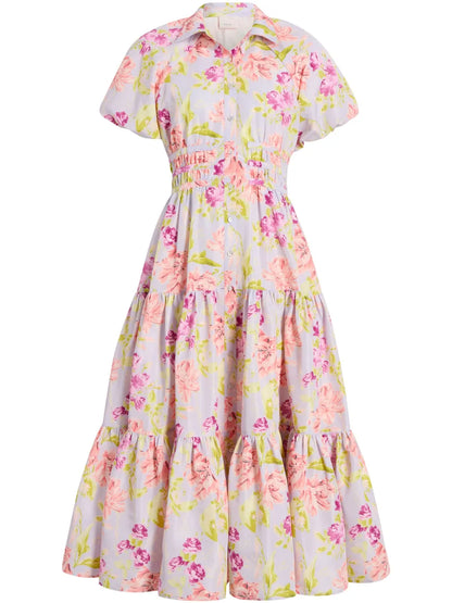 Midnight Tulips Maggio Dress