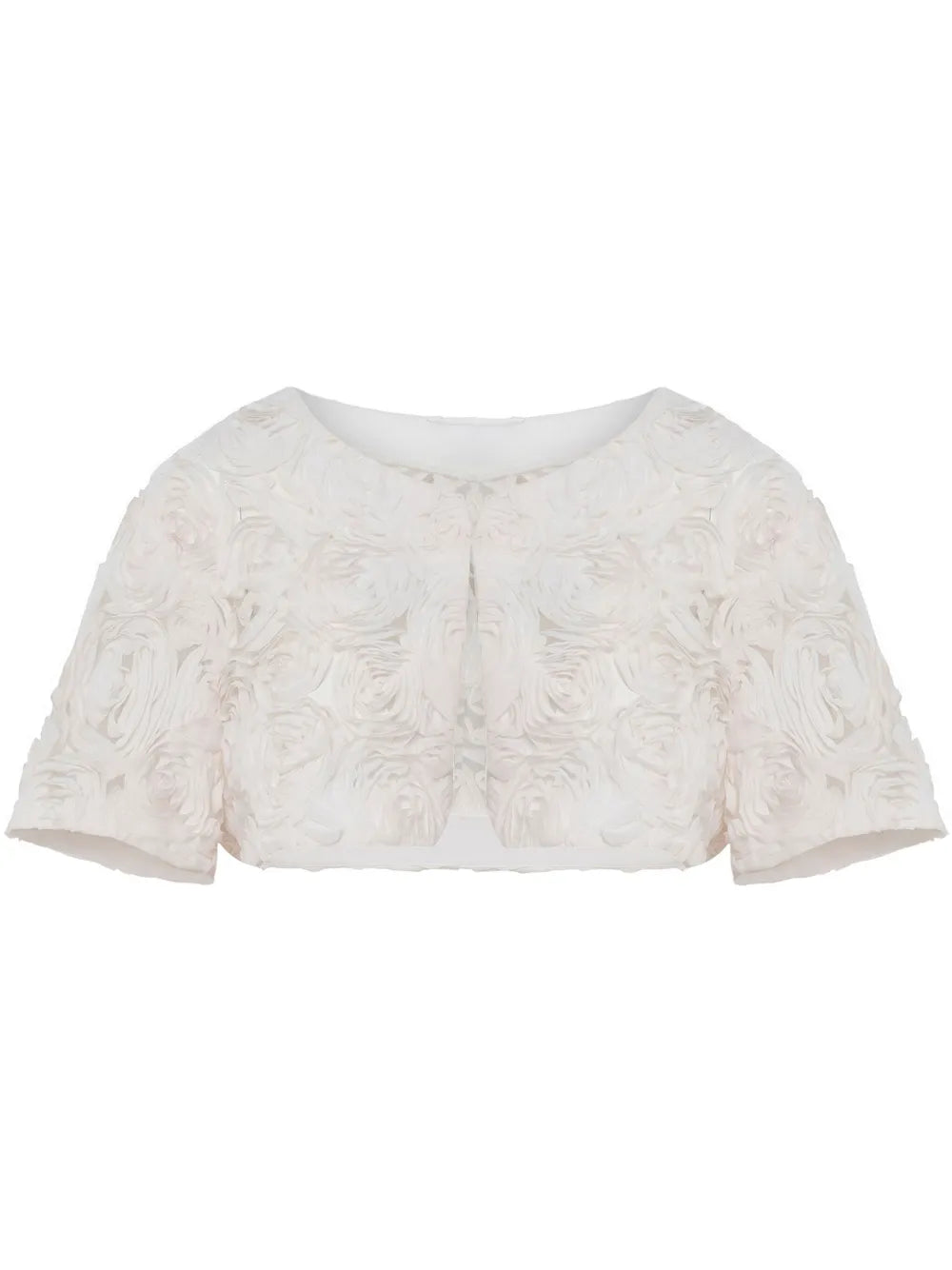 Rose-Appliqué Jacket