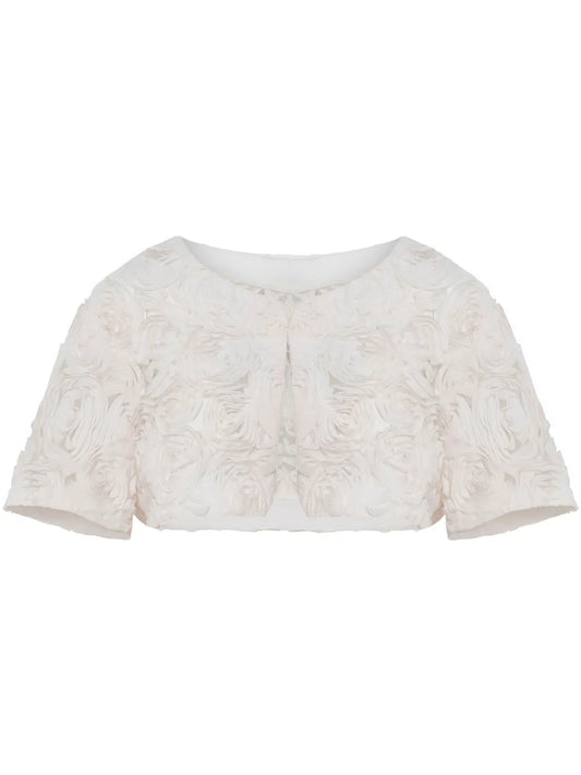 Rose-Appliqué Jacket