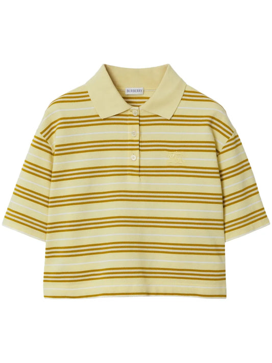 Striped Cotton Polo Shirt