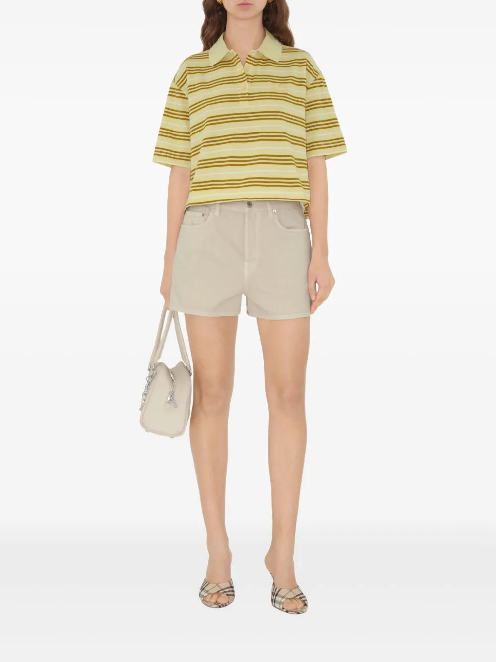 Striped Cotton Polo Shirt