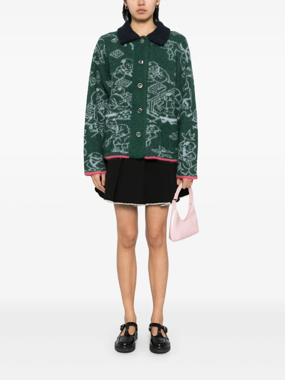 Jacquard Cardigan