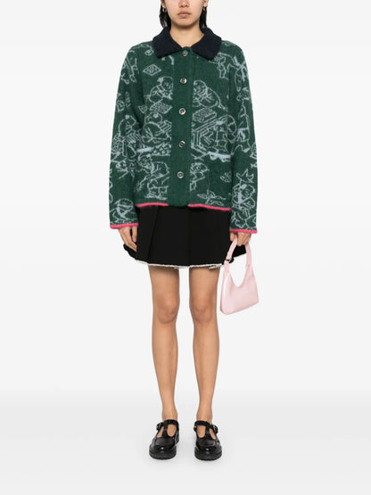Jacquard Cardigan