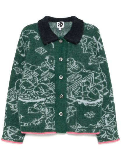 Jacquard Cardigan