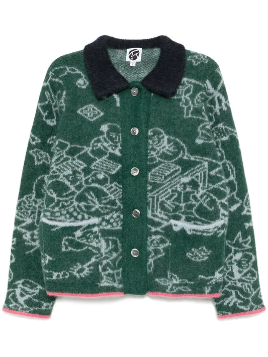 Jacquard Cardigan