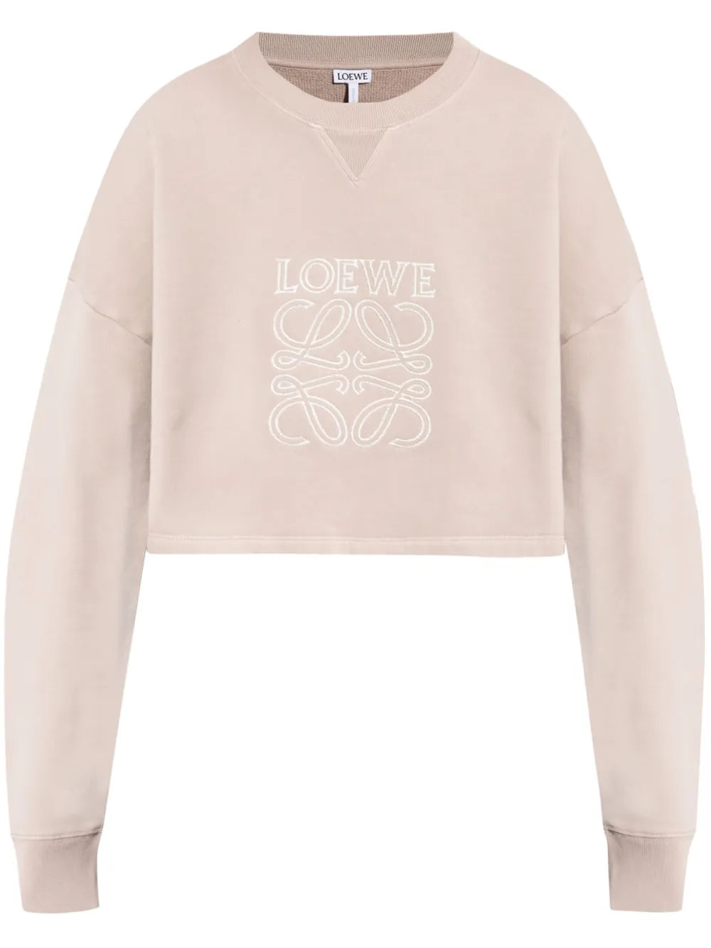 Cropped Cotton Sweatshirt
