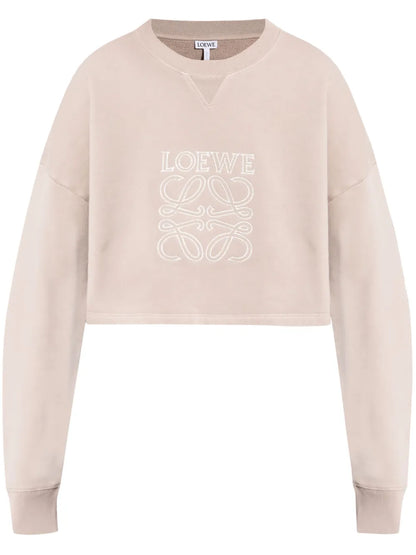 Cropped Cotton Sweatshirt