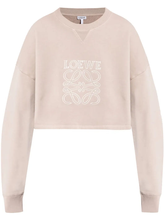 Cropped Cotton Sweatshirt