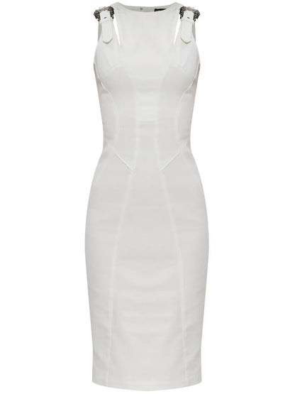 Rear Slit Midi Dress
