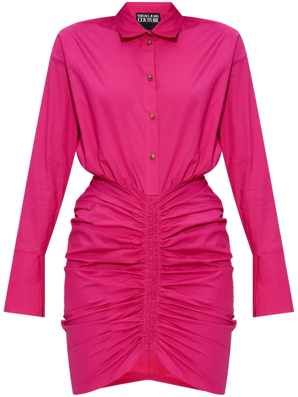 Ruched Shirtdress