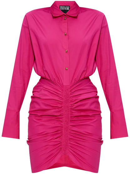 Ruched Shirtdress