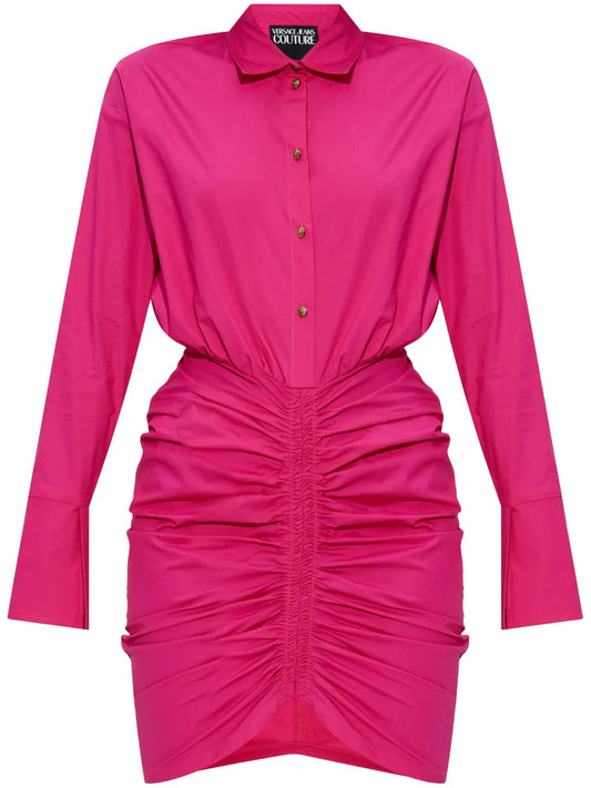 Ruched Shirtdress