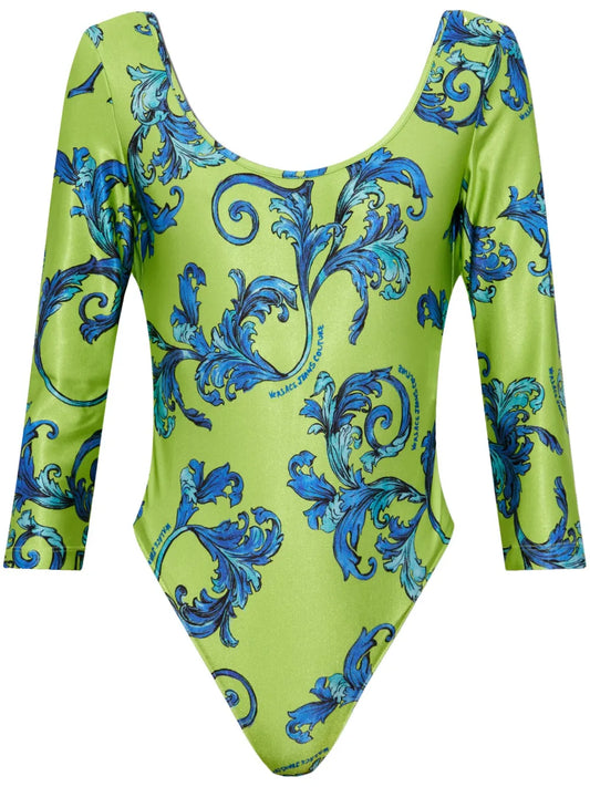 Barocco-Print Bodysuit