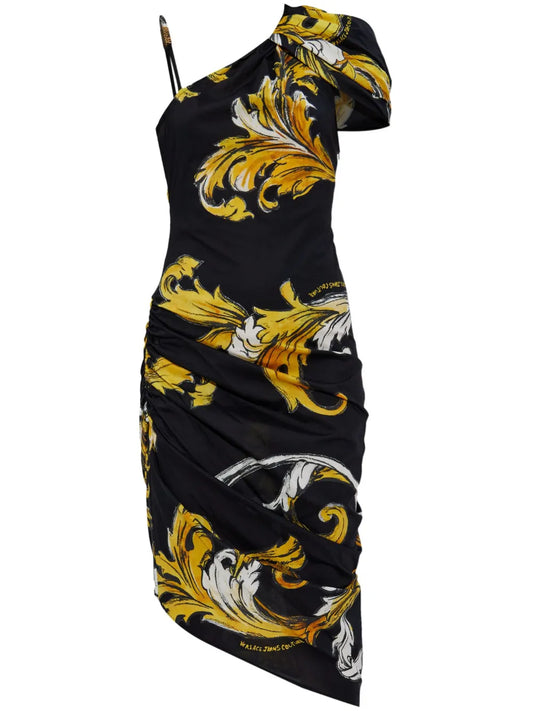 Barocco-Print Dress
