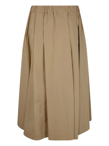 Cotton Midi Skirt