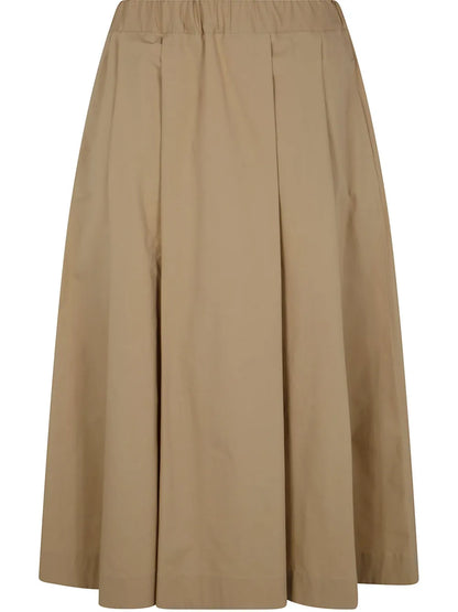 Cotton Midi Skirt