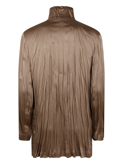 Crease-Effect Blazer