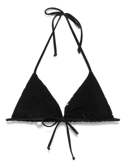 Logo-Print Bikini Top