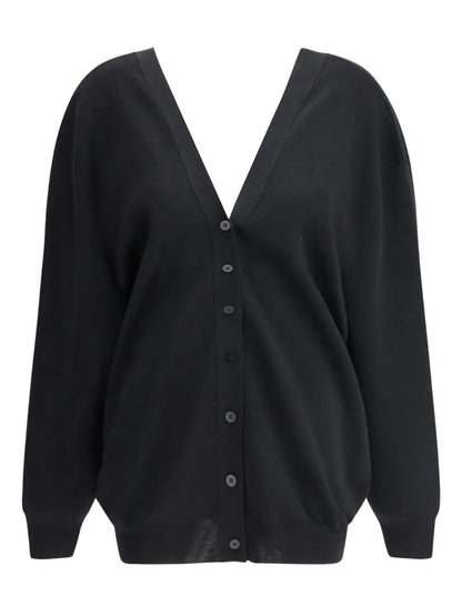 Deep V-Neck Cardigan