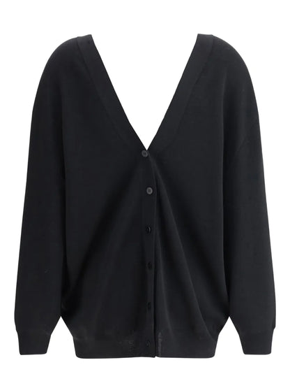 Deep V-Neck Cardigan