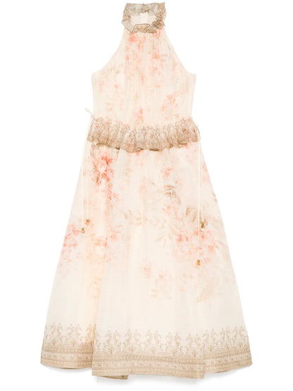Illuminate Halter Midi Dress