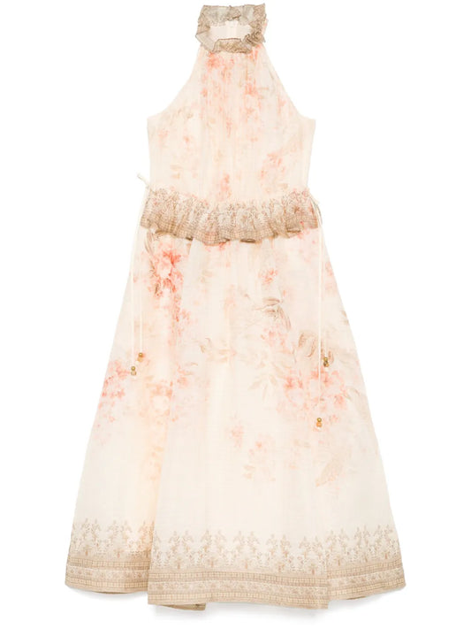Illuminate Halter Midi Dress