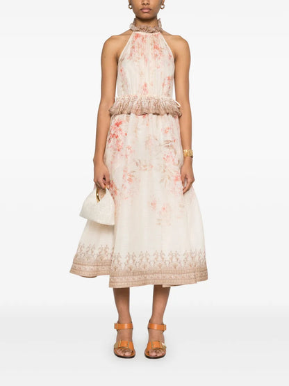 Illuminate Halter Midi Dress