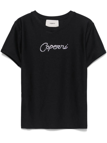 Crystal Embellished-Logo T-Shirt