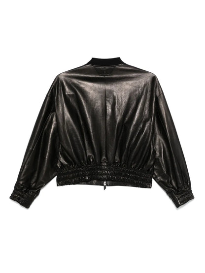 Leather Bomber Jacket