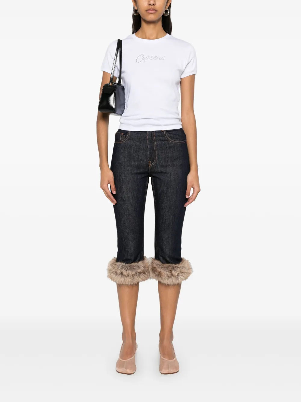 Crystal Embellished-Logo T-Shirt