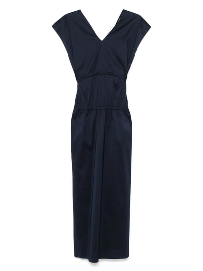 V-Neck Midi Dress
