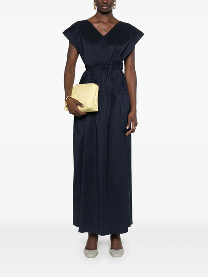 V-Neck Midi Dress