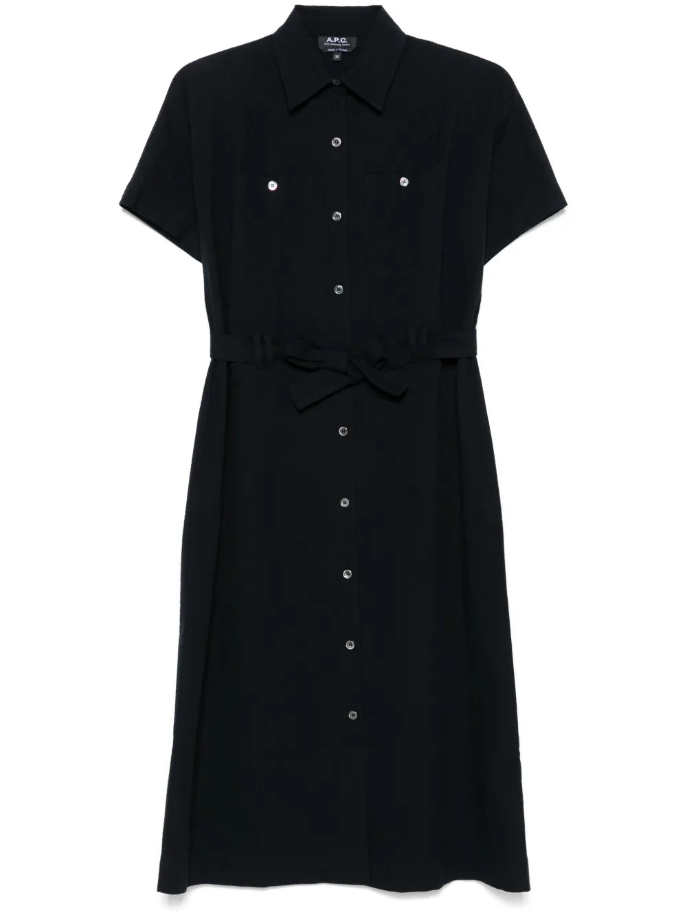 Seersucker Midi Dress